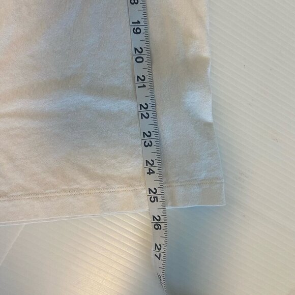 All Saints Logo T Shirt Mens S White Short Sleeve Crewneck Spell Out Cotton Roll - Picture 13 of 13